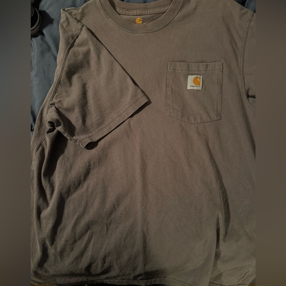 Carhartt Men's Gray Short Sleeve Pocket Tee